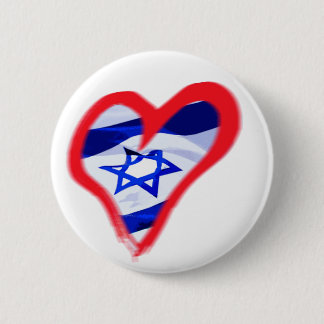 Chapa Redonda De 5 Cm Corazón de Luv Israel