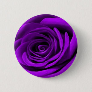 Chapa Redonda De 5 Cm Corazón De Un Rosa Púrpura