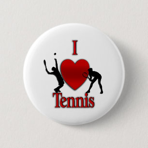 Chapa Redonda De 5 Cm Corazón del tenis