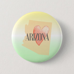 Chapa Redonda De 5 Cm Corazón en AZ