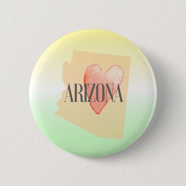 Chapa Redonda De 5 Cm Corazón en AZ (Anverso)