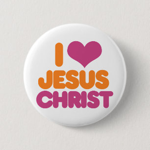 Chapa Redonda De 5 Cm Corazón Jesucristo