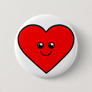 Chapa Redonda De 5 Cm Corazón lindo