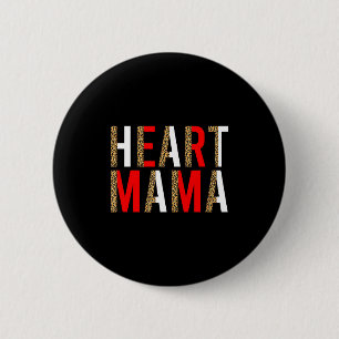 Chapa Redonda De 5 Cm Corazón Mama Chd Madre Enfermedad Cardiaca Congéni