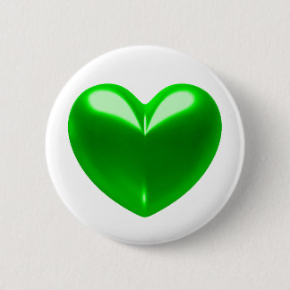 CHAPA REDONDA DE 5 CM CORAZÓN VERDE