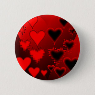 Chapa Redonda De 5 Cm Corazones