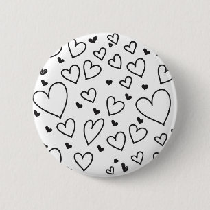 Chapa Redonda De 5 Cm Corazones