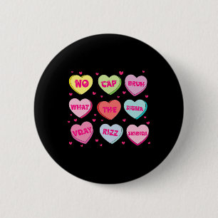 Chapa Redonda De 5 Cm Corazones de Conversación de Modismos de Moda Día 