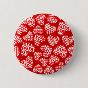 Chapa Redonda De 5 Cm Corazones de los labios de Kissy de personalizable