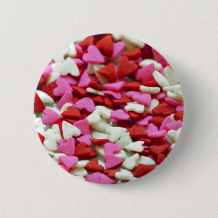 Chapa Redonda De 5 Cm Corazones de San Valentín