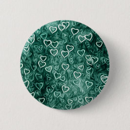 Chapa Redonda De 5 Cm Corazones en caída - Verde azulados