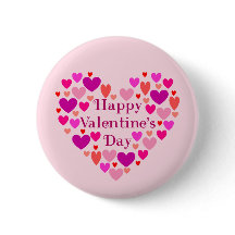 Corazones rosados Feliz Día de San Valentín