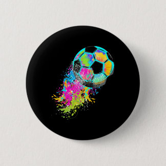 Chapa Redonda De 5 Cm Corbata Tie Dye de fútbol Ll 
