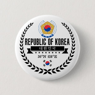 Chapa Redonda De 5 Cm Corea del Sur