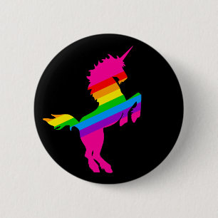 CHAPA REDONDA DE 5 CM COREY TIGER 1980 RETRO VINTAGE UNICORN RAINBOW