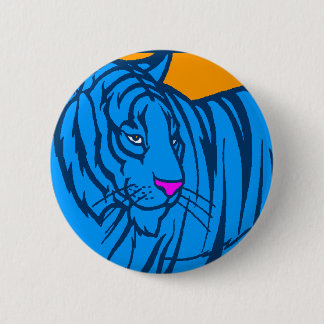 CHAPA REDONDA DE 5 CM COREY TIGER 80 RETRO BLUE JUNGLE TIGER