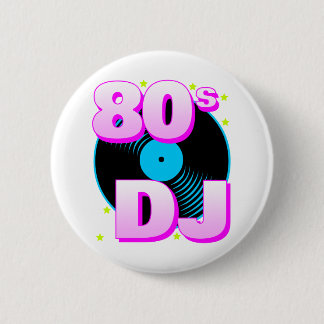Chapa Redonda De 5 Cm Corey Tiger 80 Retro Vintage DJ Pin