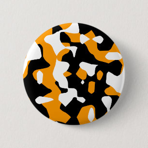 Chapa Redonda De 5 Cm Corey Tiger 80s Camuflaje Retro Naranja (Camo)