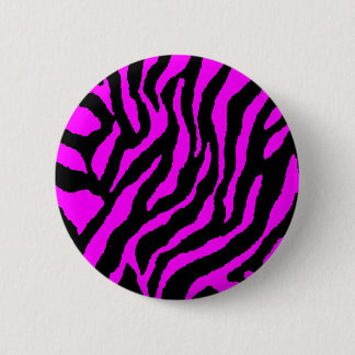 Chapa Redonda De 5 Cm COREY TIGER 80s RETRO TIGRE ROSA RAYAS