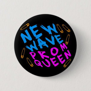 Chapa Redonda De 5 Cm Corey Tiger 80s Vintage Reina del Baile de Graduac