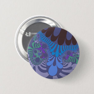 Chapa Redonda De 5 Cm Cornflower Blue Mod
