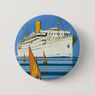 Chapa Redonda De 5 Cm Correo Real "Cruceros Atlantis"