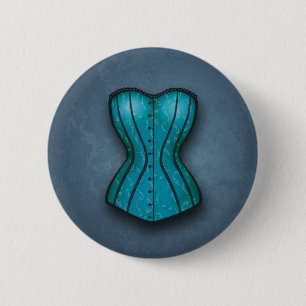 Chapa Redonda De 5 Cm Corset azul de bonito