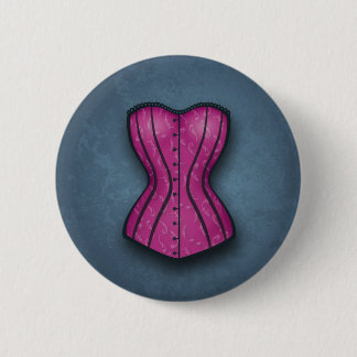 Chapa Redonda De 5 Cm Corset rosado de bonito