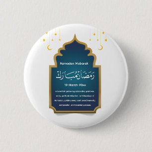 Chapa Redonda De 5 Cm Corta Eid Mubarak  