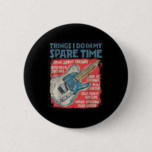 Chapa Redonda De 5 Cm Cosas de Guitarra que Hago en mi Tiempo Libre Dive