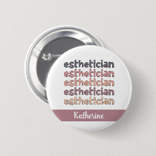 Chapa Redonda De 5 Cm Cosmetólogo estético personalizado