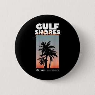 Chapa Redonda De 5 Cm Costa del Golfo - Alabama Summer Palm Vacation Est