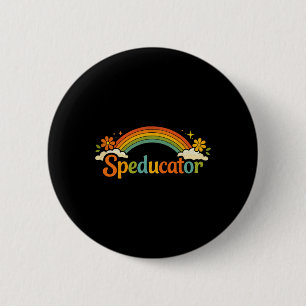 Chapa Redonda De 5 Cm Cota de Speducator Divertida Profesor de Educación