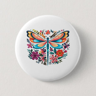 Chapa Redonda De 5 Cm Cottagecore Estética Dragonfly Lover Goblincore