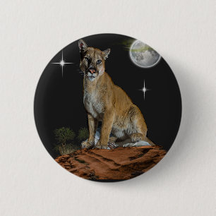 Chapa Redonda De 5 Cm Cougar
