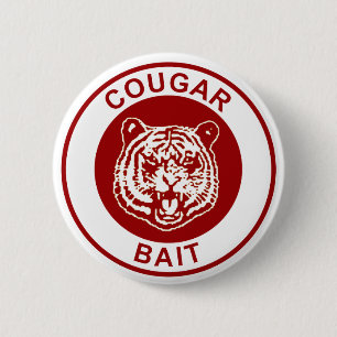 Chapa Redonda De 5 Cm Cougar Bait