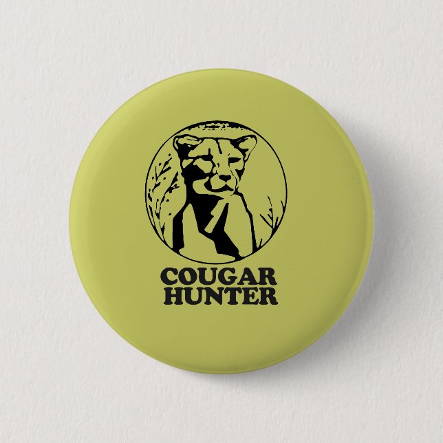 CHAPA REDONDA DE 5 CM COUGAR HUNTER (Anverso)