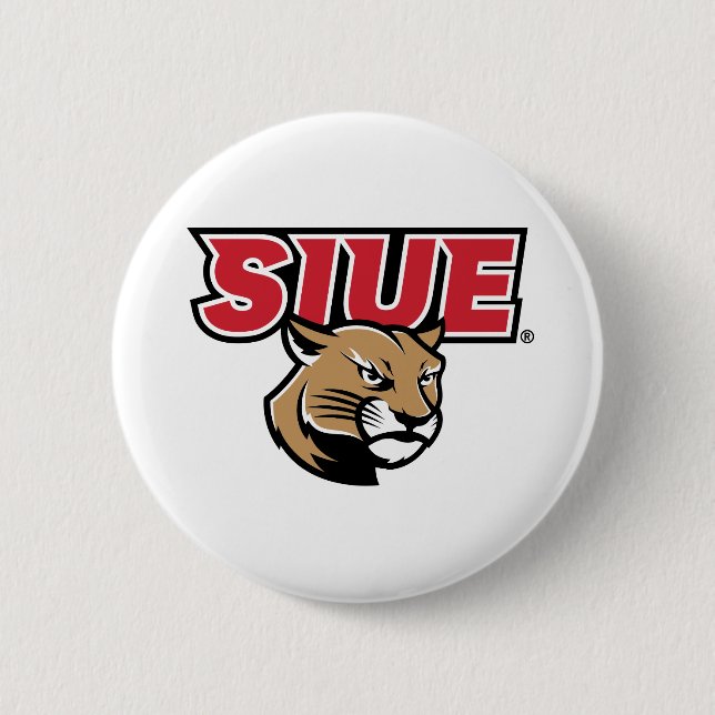 Chapa Redonda De 5 Cm Cougars de SIUE (Anverso)