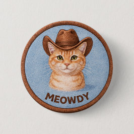 Chapa Redonda De 5 Cm Country Cat