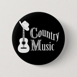 Chapa Redonda De 5 Cm Country music
