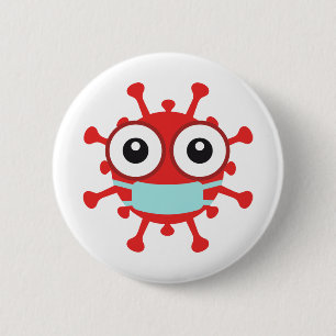 Chapa Redonda De 5 Cm Covid 19 Coronavirus