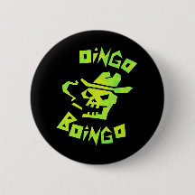 Cowboy cráneo oingo boingo badge