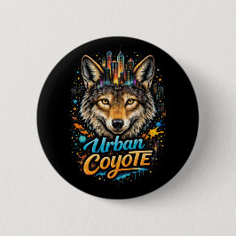 Chapa Redonda De 5 Cm Coyote Urbano