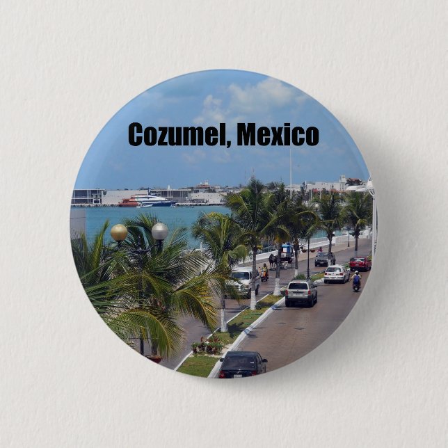 Chapa Redonda De 5 Cm Cozumel, México (Anverso)