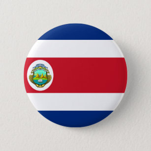 Chapa Redonda De 5 Cm CR de la bandera de Costa Rica