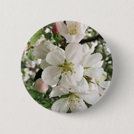 Chapa Redonda De 5 Cm Crabapple floreciente
