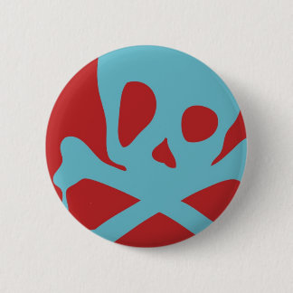 Chapa Redonda De 5 Cm Cráneo Drippy