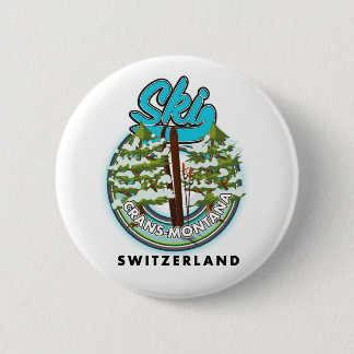 Chapa Redonda De 5 Cm Crans-Montana