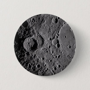 Chapa Redonda De 5 Cm Cráteres lunares Artemis II