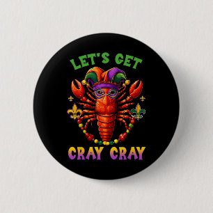 Chapa Redonda De 5 Cm Crawfish Crawfish Cstume niños niños niños niños n
